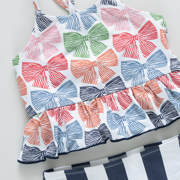 Multi Bows Spring Joy Tankini