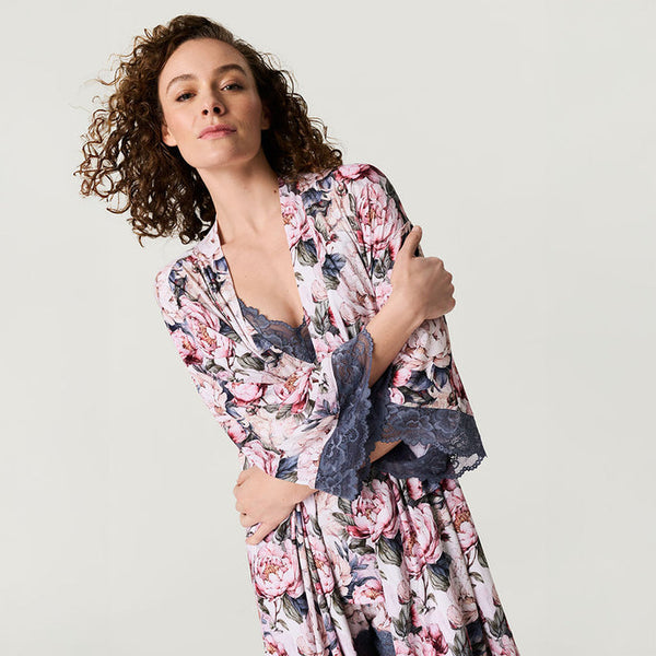 Women's Lace Robe - Aster