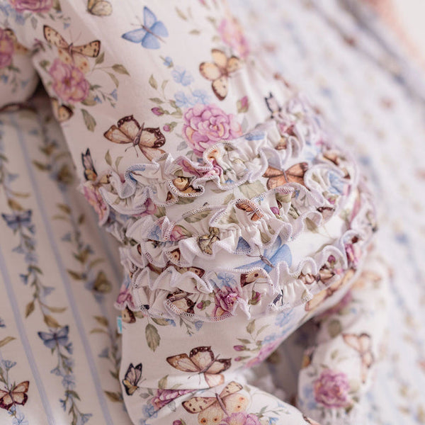 Mariselle Footie Ruffled Zippered One Piece