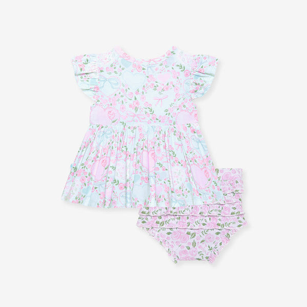 Josephine Peplum Ruffled Bummie Set
