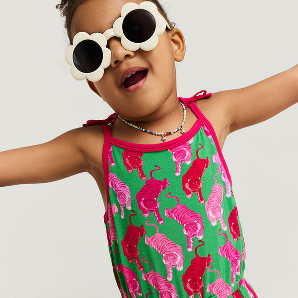 Le Tigre Green Varsity Short Romper