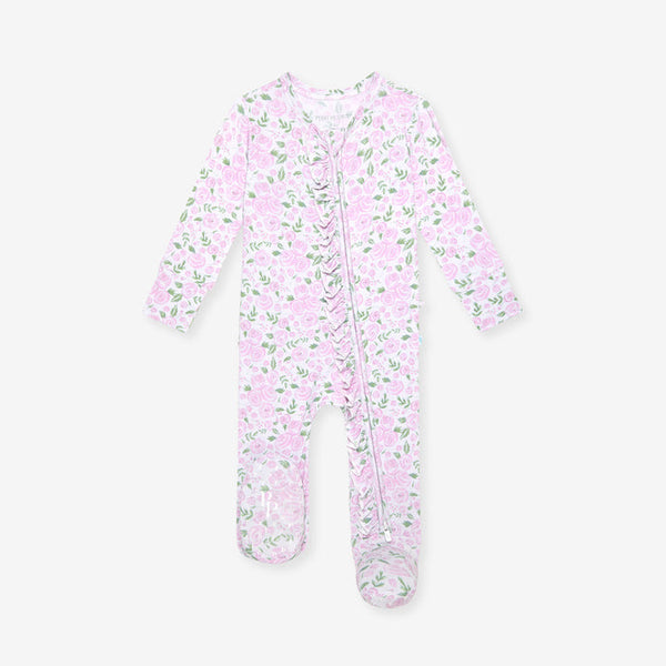 Footie Ruffled Zippered One Piece - Annabeth