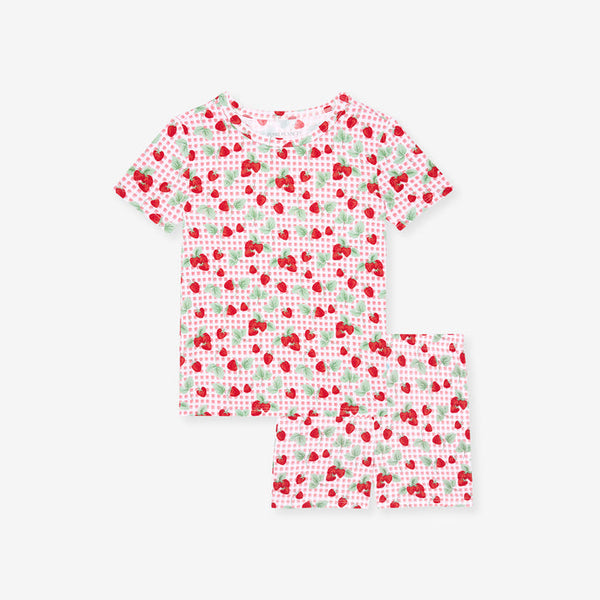 Sweet Strawberries Classic Pajama Short Set