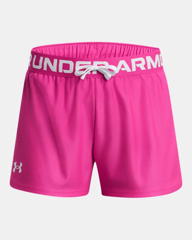 UA Play Up Shorts-Rebel Pink