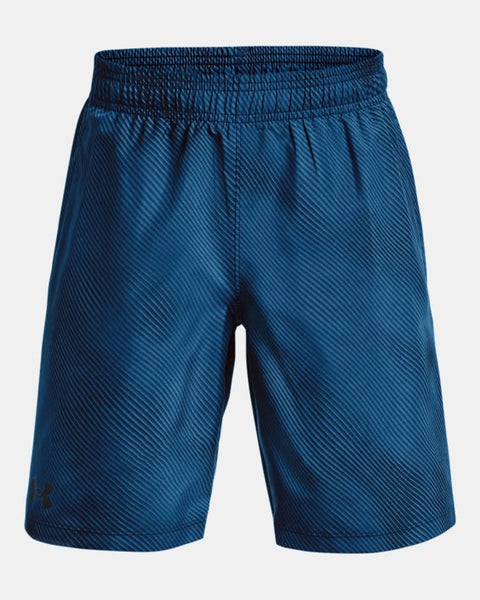 UA Tech Woven Printed Shorts-Varsity Blue