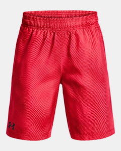 UA Tech Woven Printed Shorts-Beta Red