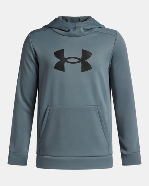 UA Armour Fleece Big Logo Hoodie - Jasper Blue