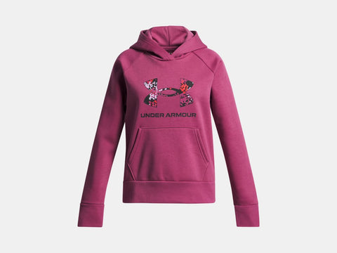 Fuchsia Dusk Fill Print Logo Fill Hoodie