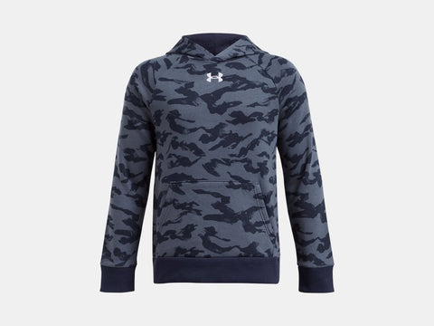 Midnight Navy Rival Fleece Printed Hoodie