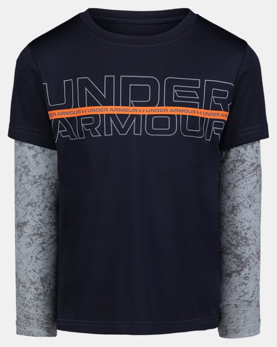 UA Grunge Wash Slider Sleeveless Shirt-Midnight Navy