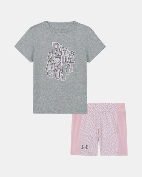UA Play Your Heart Out Mesh Set-Mod Gray