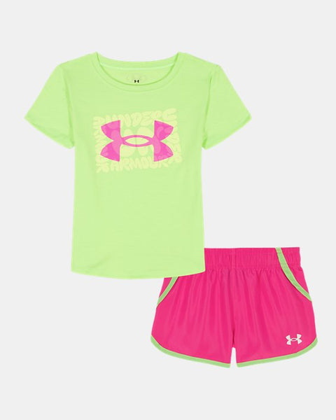 Lumos LIme Bubble Logo Short Set