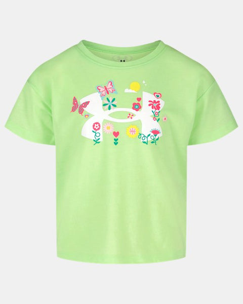 Lumas Lime Floral Logo Tee