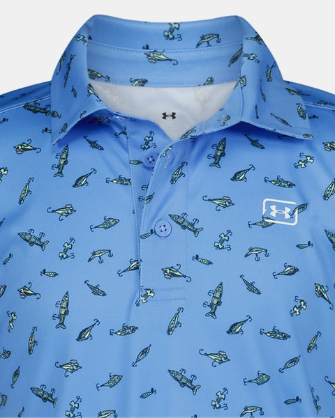 Horizon Blue Fish Polo