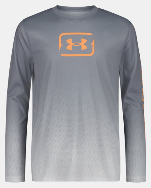 Steel UPF Fish Printed Long Sleeve Shirt