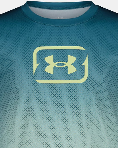 Boundless Blue UPF Fish Printed Long Sleeve Shirt