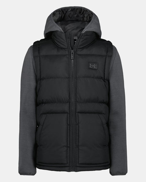 Black 2-Fer Jacket Vest