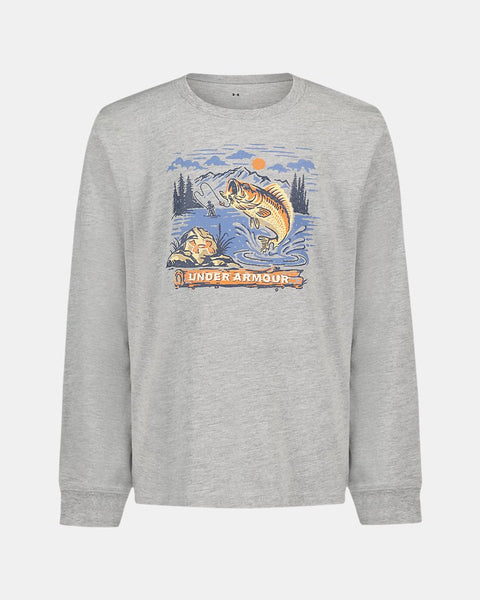 Mod Gray Hooked Long Sleeve Tee