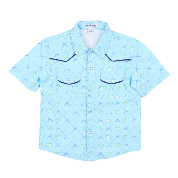 Fisherman Pearl Snap Short Sleeve Shirt