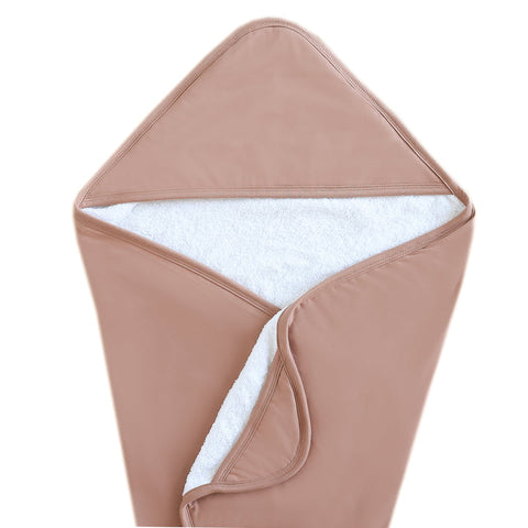 Knit Hooded Towel - Pecan