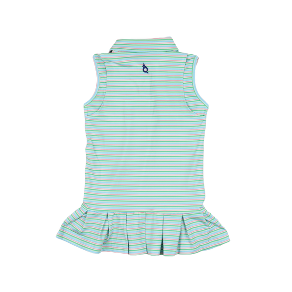 Sherbet Stripe Polo Sleeveless Dress