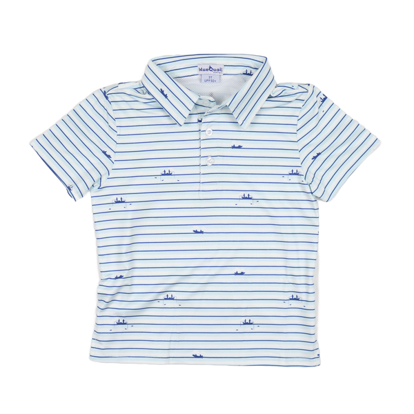 Gone Fishin' Polo Short Sleeve Shirt