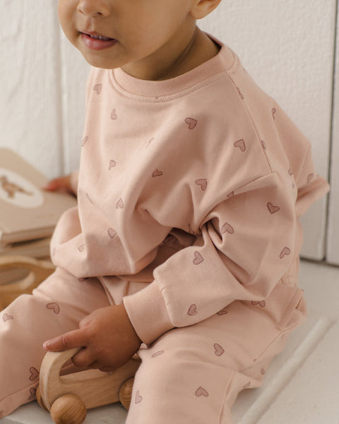Hearts Relaxed Sweatsuit Set