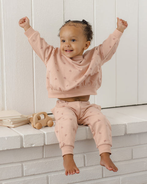 Hearts Relaxed Sweatsuit Set