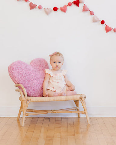 Bonnie Romper-Heart Embroidery