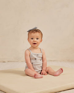 Terry Cinch Romper-Polka Dot