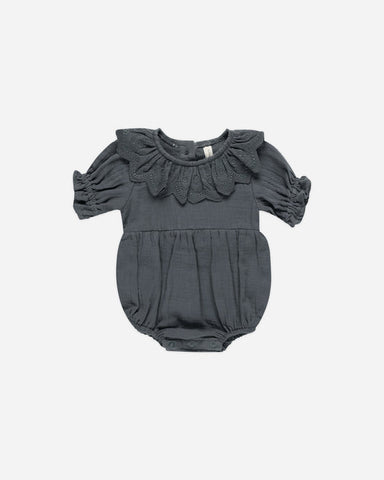 Indigo Collard Romper