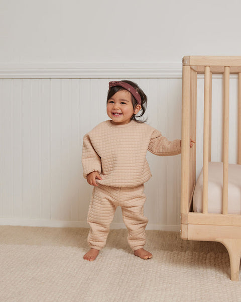 Shell Quilted Sweater and Pant Set