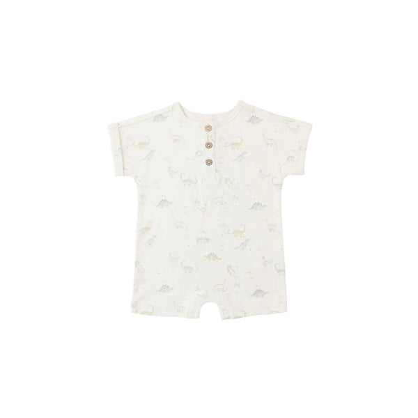 Quincy Mae Short Sleeve One Piece - Dinosaur