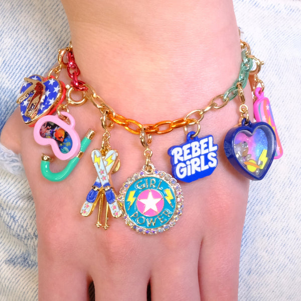 Charm It Gold Rebel Girls Snorkel Charm