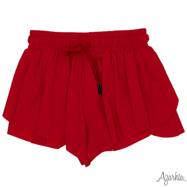 Butterfly Flowy Short-Red