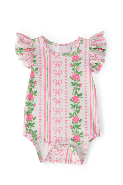 Rosebud Bows Flutter Bodysuit
