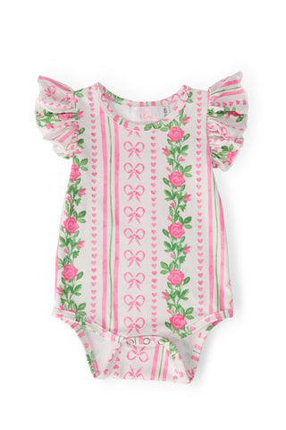 Rosebud Bows Flutter Bodysuit
