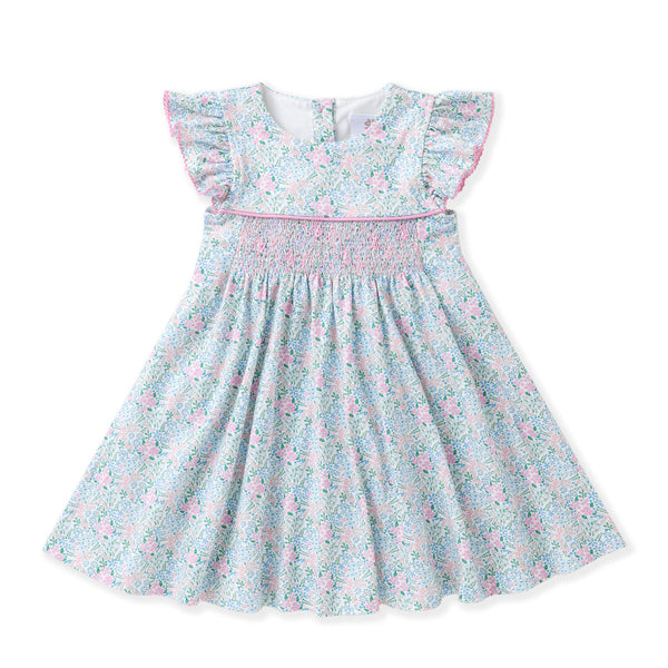 Ditsy Smocked Dress