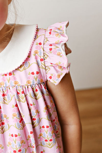 Floral Proper Flutter Dress