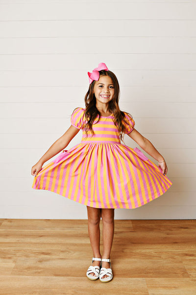 Orange Sherbet Pocket Dress