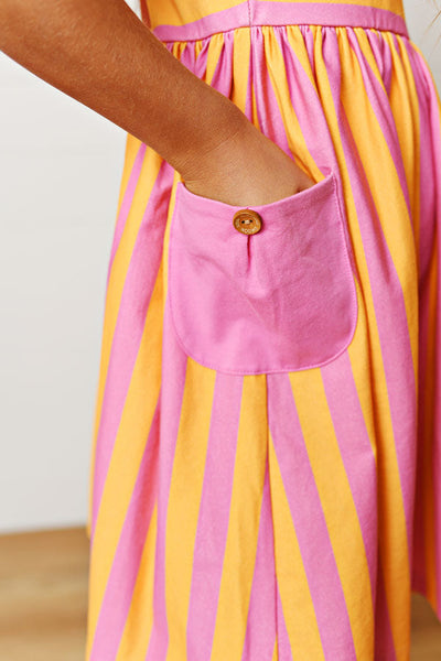 Orange Sherbet Pocket Dress