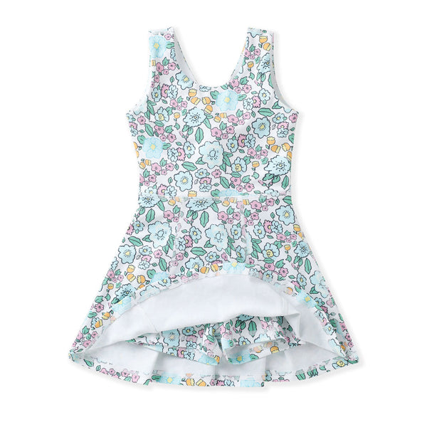 Tennis Tank Aqua Bloom Dress
