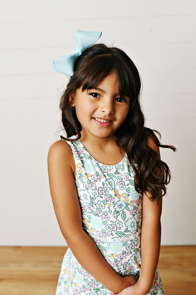 Tennis Tank Aqua Bloom Dress