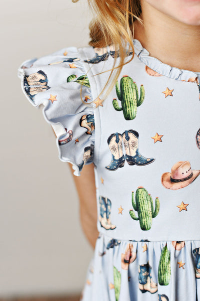 SWOON BABY RODEO BOOTS FLUTTER DRESS