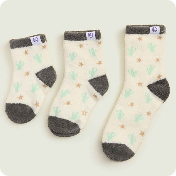 Warmies Black and White Cow Kids Sock Set