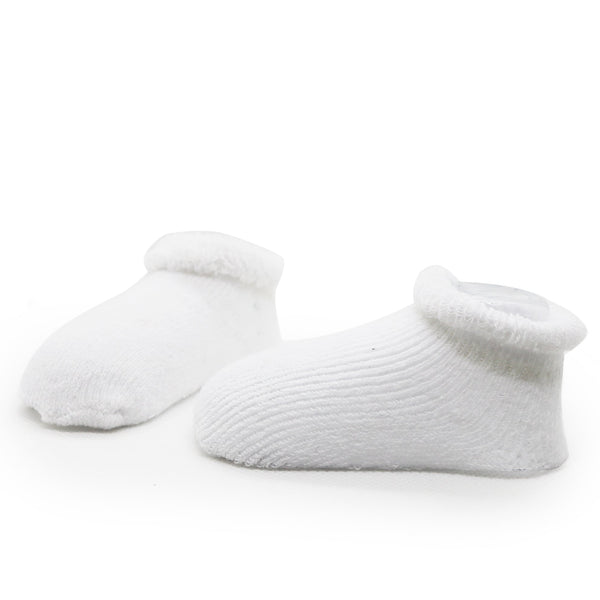 Kushies Newborn White Socks