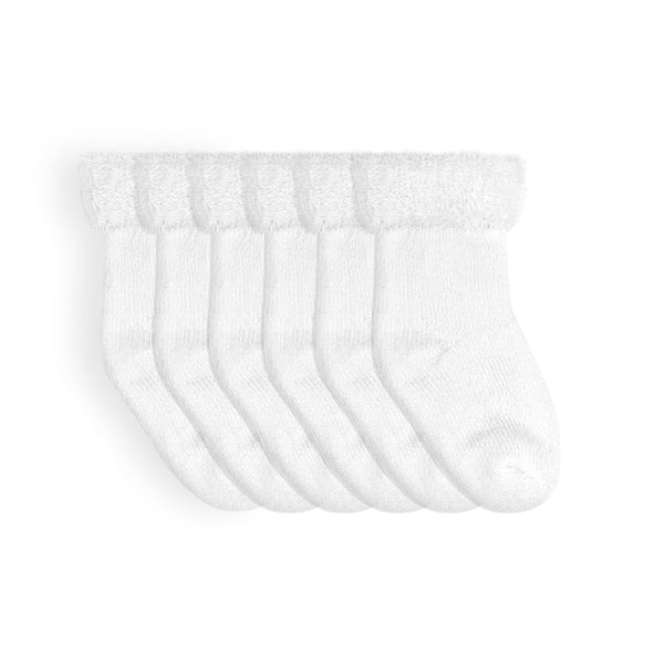 Kushies Newborn White Socks