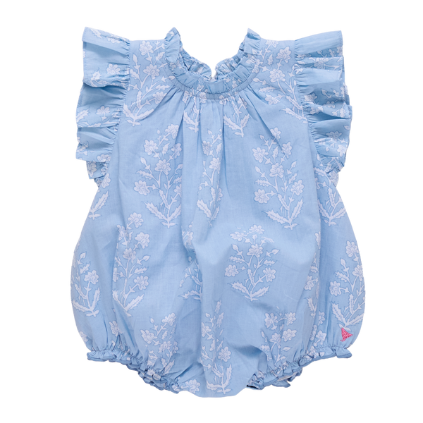 Blue Dewdrop Block Print Harper Bubble