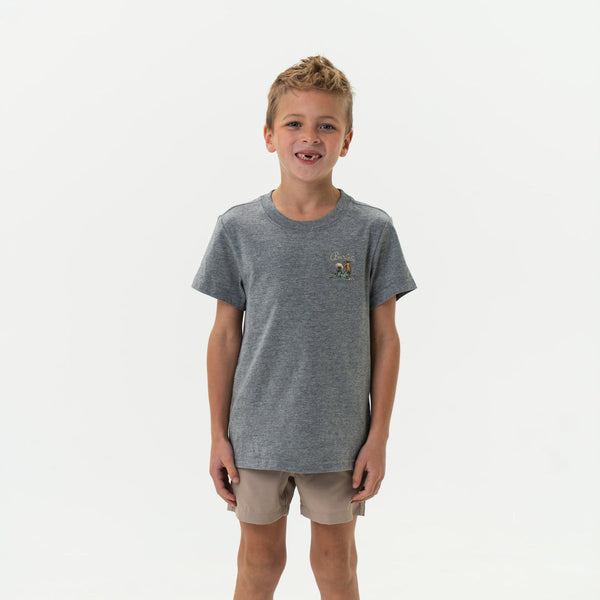 Cowboy Up Tee-Heather Grey