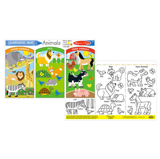 Learning Mat - Animals – 4 Kids Only
